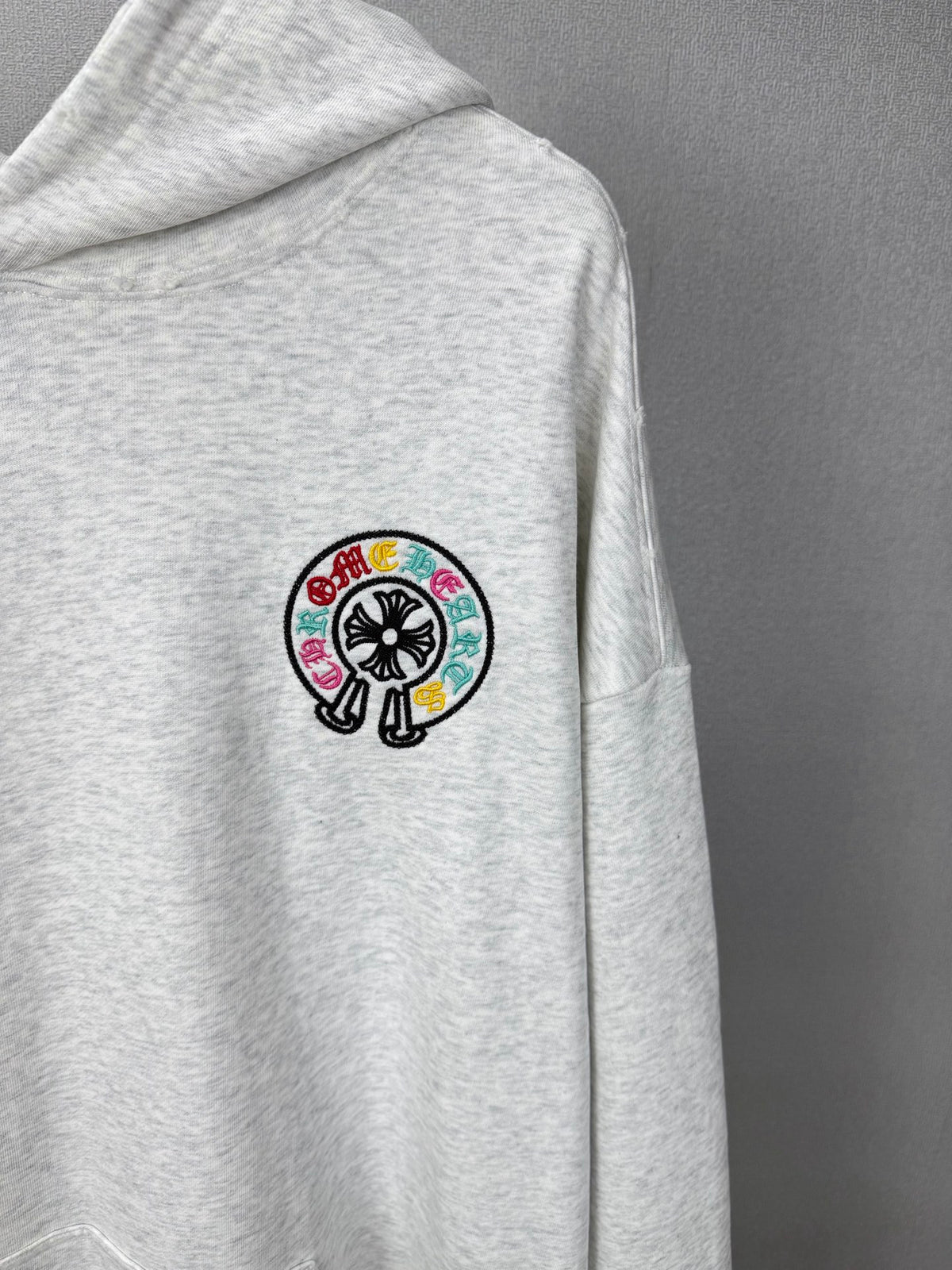 Sudadera Chrome Hearts 2026 nuevo bordado herradura colorido sánscrito logo Washed y desgastado para pareja con capucha CALIDAD ORIGINAL