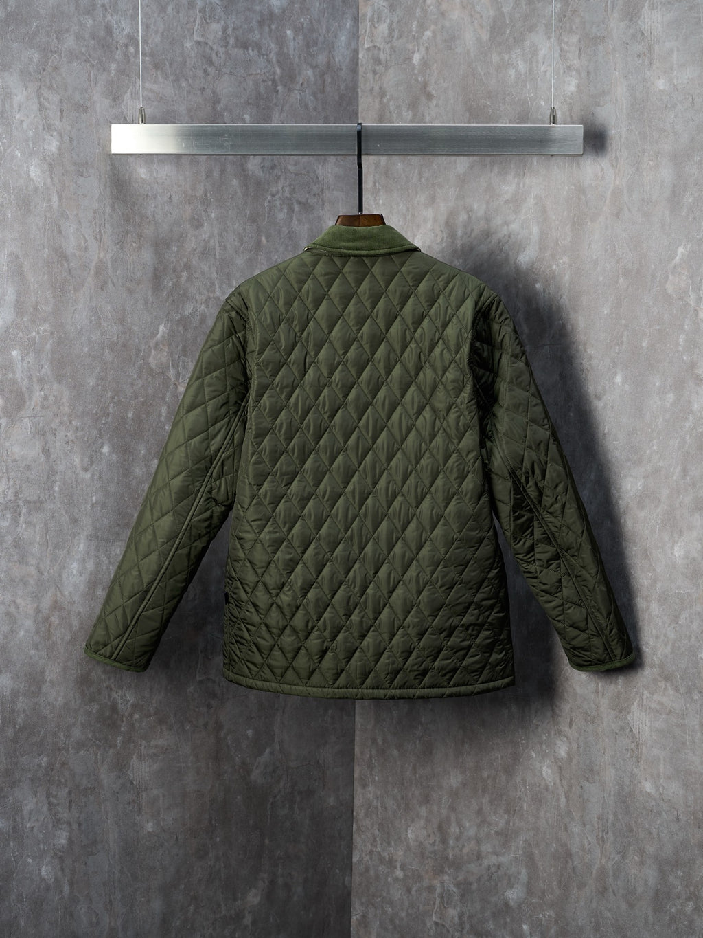 Chaqueta Burberry acolchada Nylon Barn a cuadros con cuello de pana CALIDAD ORIGINAL