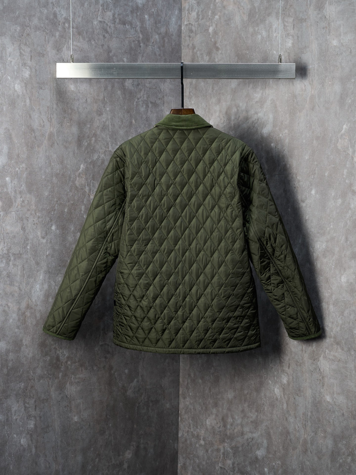 Chaqueta Burberry acolchada Nylon Barn a cuadros con cuello de pana CALIDAD ORIGINAL