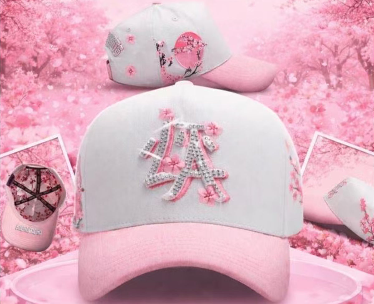 Gorra LA rosa con sol rojo y sakura