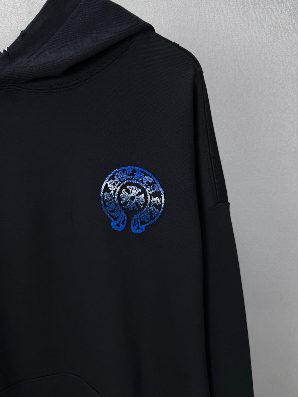 Sudadera Chrome Hearts 2026 nuevo degradé Toothbrush bordado herradura logo Washed y desgastado para pareja con capucha - Estilo B CALIDAD ORIGINAL