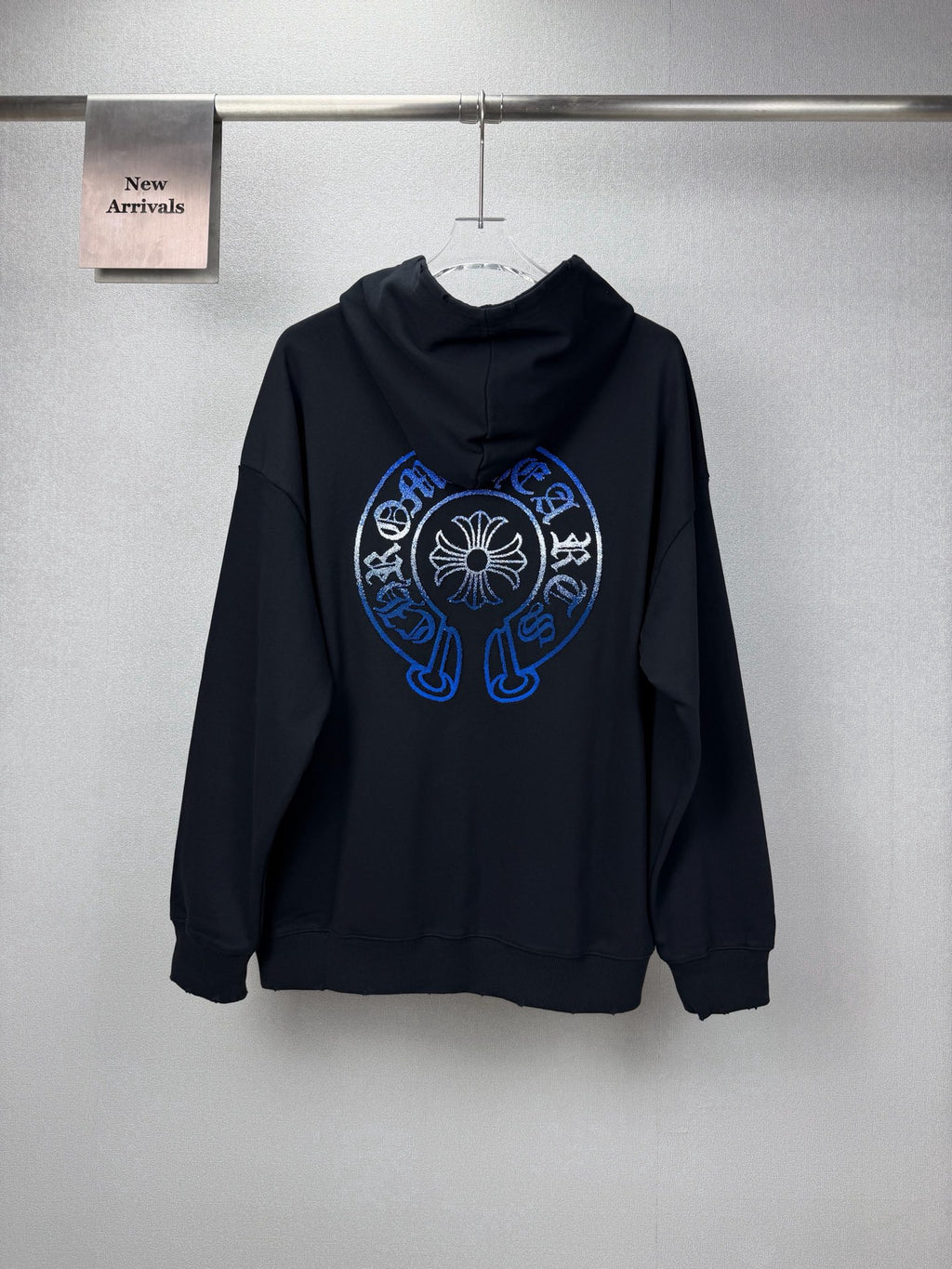 Sudadera Chrome Hearts 2026 nuevo degradé Toothbrush bordado herradura logo Washed y desgastado para pareja con capucha - Estilo B CALIDAD ORIGINAL