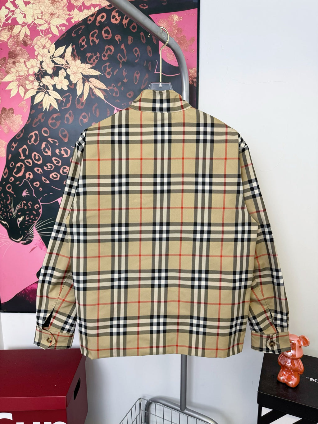 Chaqueta Burberry a cuadros stand-up collar chaqueta CALIDAD ORIGINAL