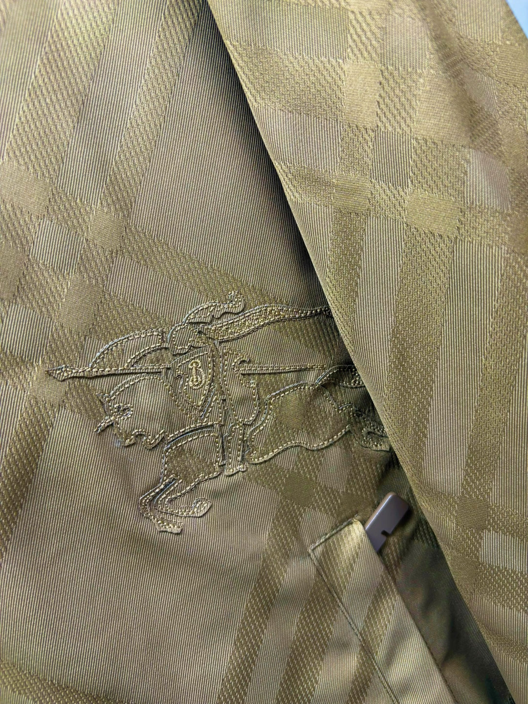 Chaqueta Burberry Jacquard Twill ecuestre bordado chaqueta - Estilo B CALIDAD ORIGINAL