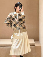 Chaqueta Burberry 25Fw a cuadros lana CALIDAD ORIGINAL