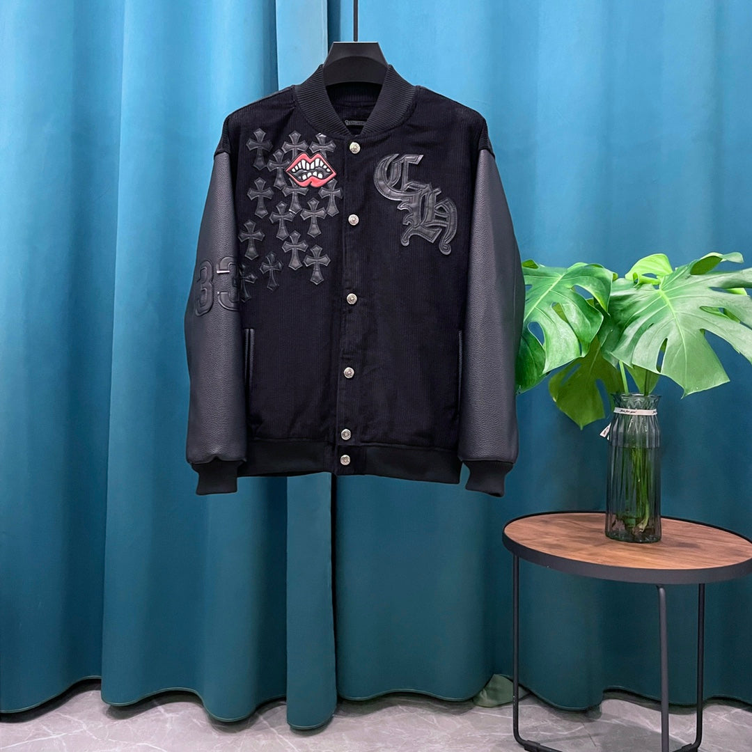 Chaqueta Chrome Hearts CH️ 2024 primavera/verano de pasarela estilo béisbol chaqueta - Estilo D CALIDAD ORIGINAL