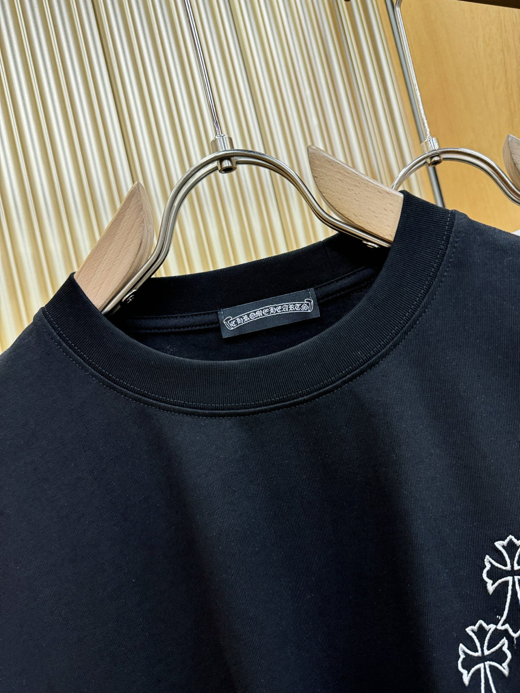 Polera Chrome Hearts 26SS verano nuevo cuello redondo manga corta polera - Estilo F CALIDAD ORIGINAL