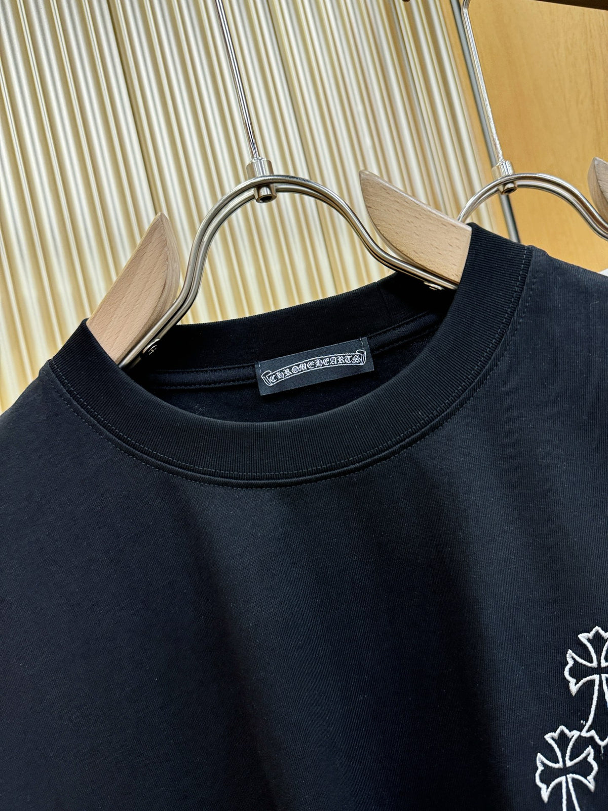 Polera Chrome Hearts 26SS verano nuevo cuello redondo manga corta polera - Estilo F CALIDAD ORIGINAL
