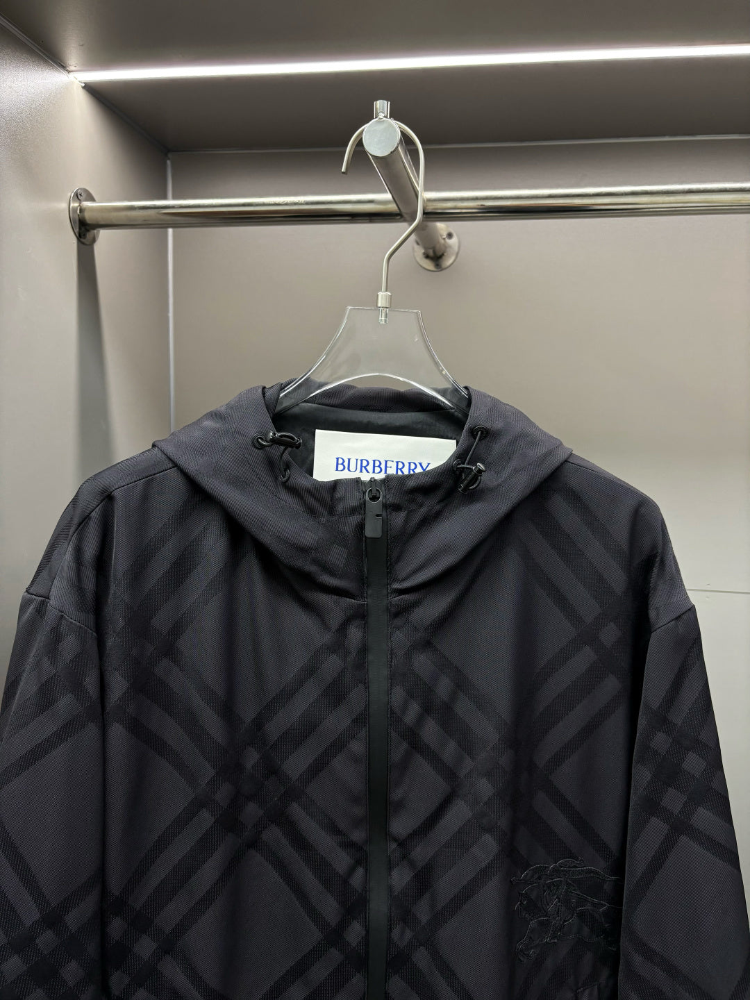 Chaqueta Burberry Jacquard Twill ecuestre bordado chaqueta CALIDAD ORIGINAL