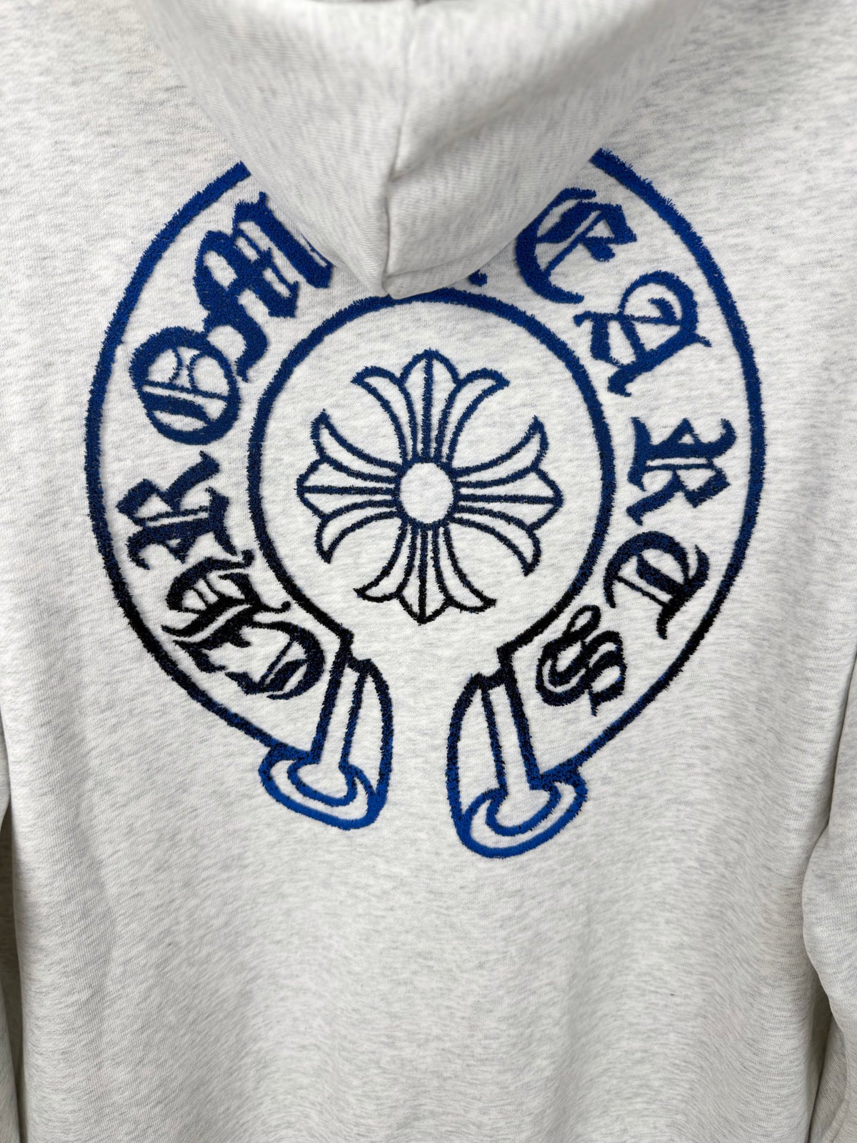 Sudadera Chrome Hearts 2026 nuevo degradé Toothbrush bordado herradura logo Washed y desgastado para pareja con capucha CALIDAD ORIGINAL