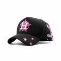 Gorra Letra H con estrellas rosadas