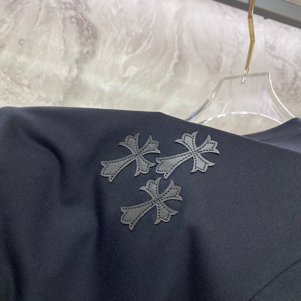 Polera Chrome Hearts 26SS verano nuevo cuello redondo manga corta polera - Estilo C CALIDAD ORIGINAL