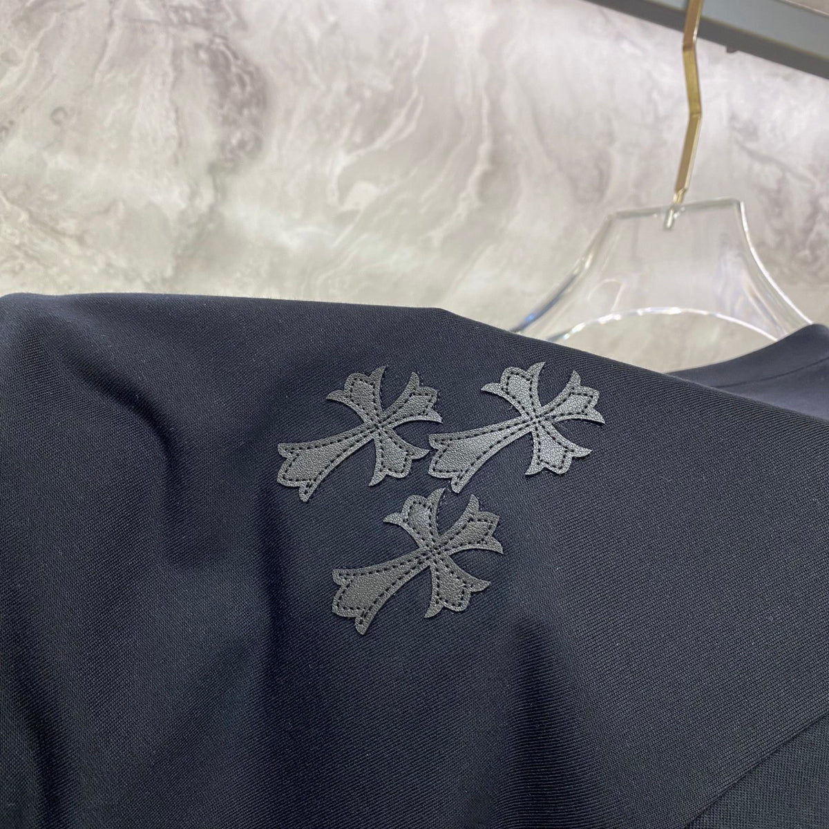 Polera Chrome Hearts 26SS verano nuevo cuello redondo manga corta polera - Estilo C CALIDAD ORIGINAL