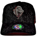 Gorra Rostro alienígena en pedrería