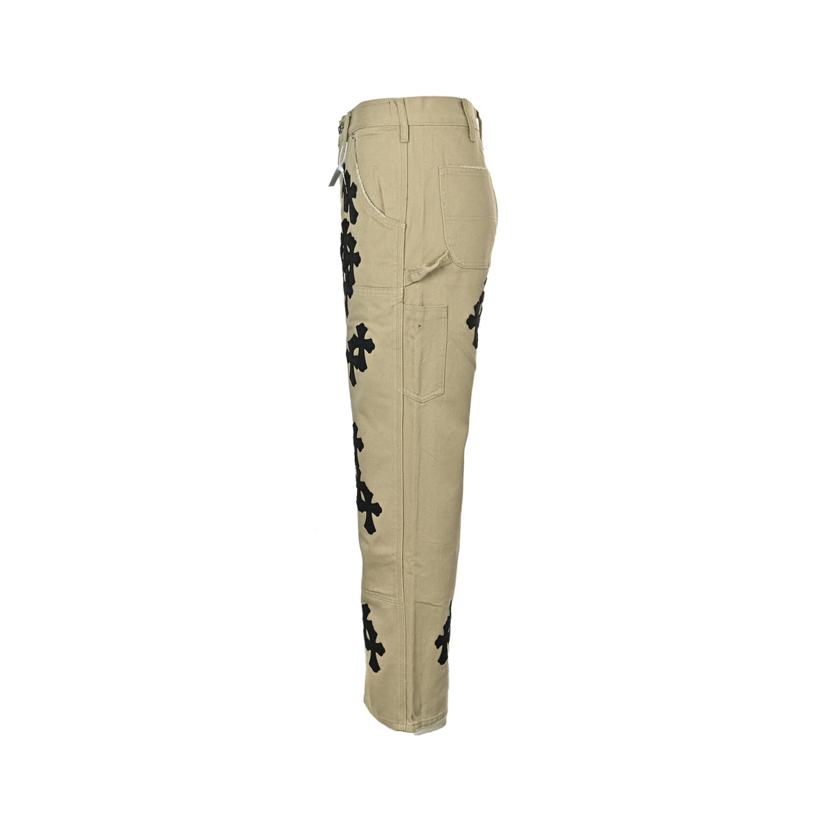 Pantalón Chrome Hearts cuero cruz con estampado de cargo jeans - Estilo C CALIDAD ORIGINAL