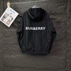Chaqueta Burberry 2025 nuevo Horse Emblem Badge Back con Letter logo Couple con capucha con cremallera CALIDAD ORIGINAL
