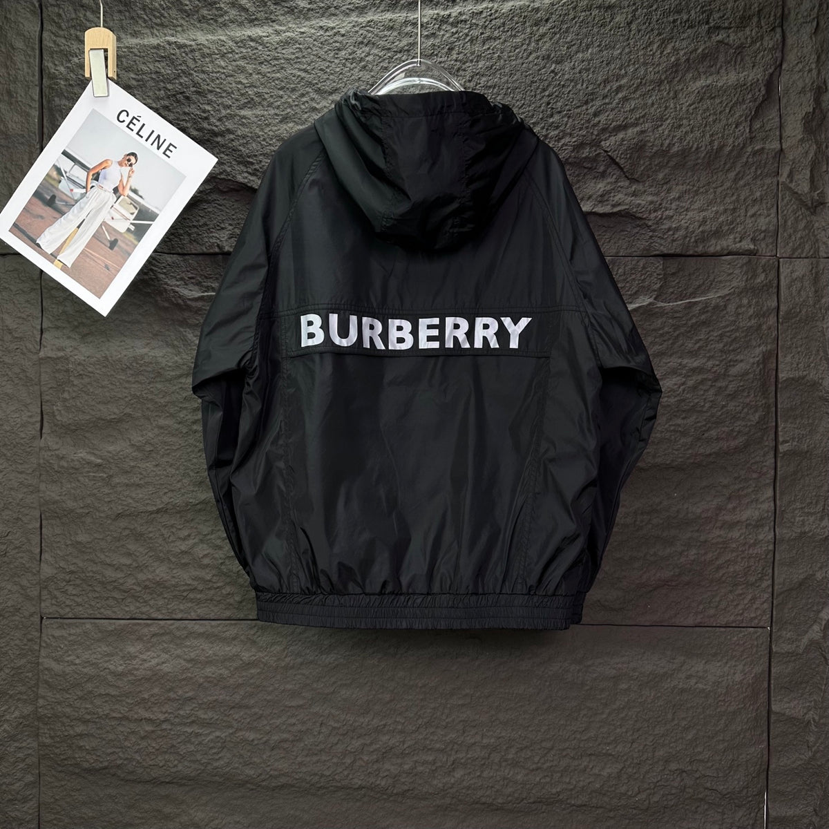 Chaqueta Burberry 2025 nuevo Horse Emblem Badge Back con Letter logo Couple con capucha con cremallera CALIDAD ORIGINAL