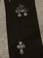 Pantalón Chrome Hearts cruz con estampado de jeans/ pantalón CALIDAD ORIGINAL