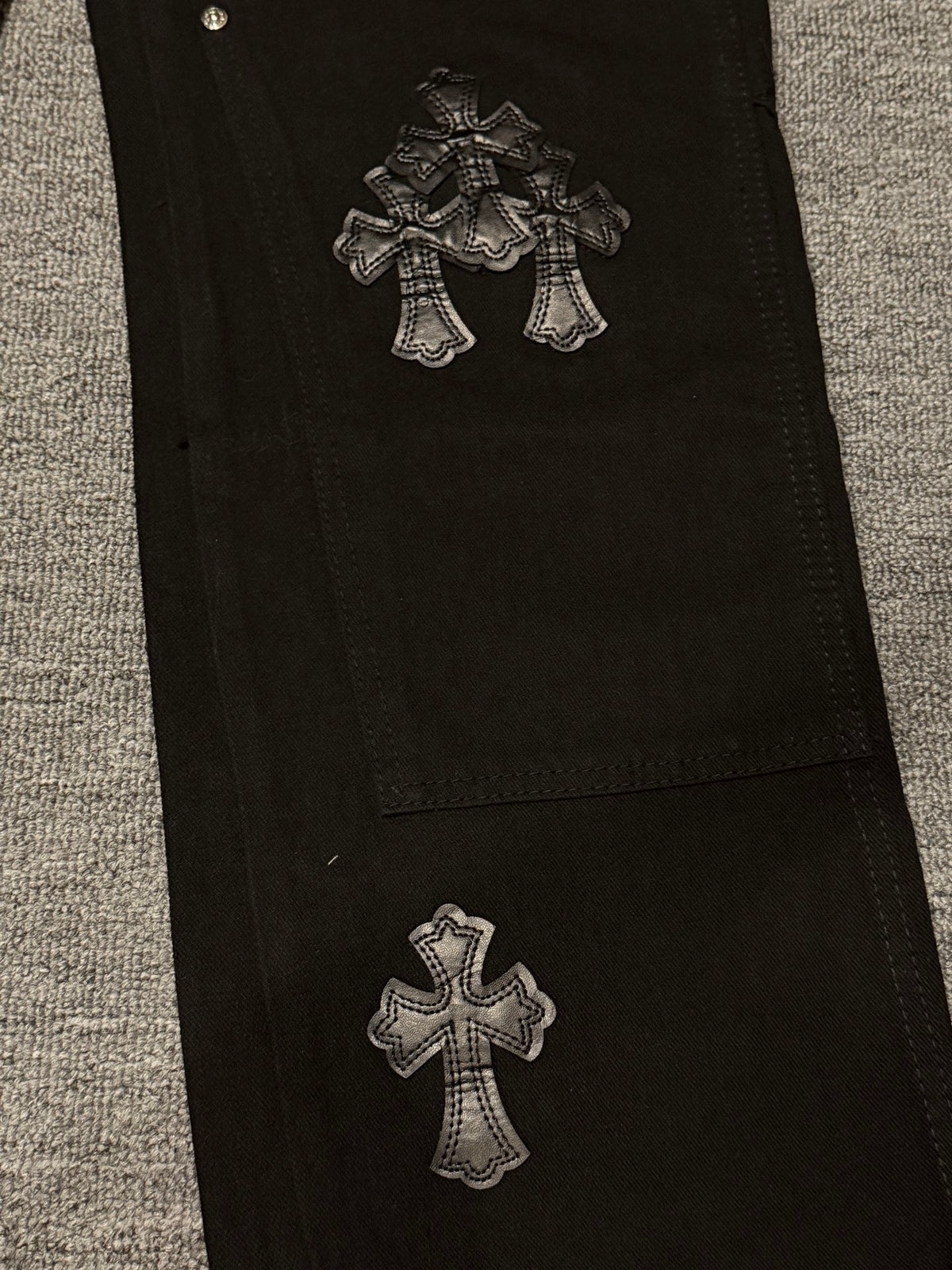 Pantalón Chrome Hearts cruz con estampado de jeans/ pantalón CALIDAD ORIGINAL