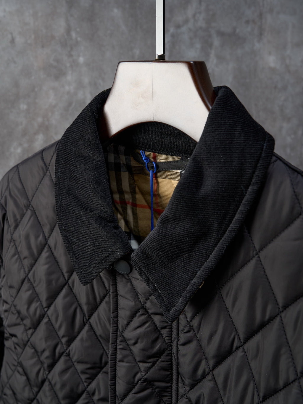 Chaqueta Burberry acolchada Nylon Barn a cuadros con cuello de pana - Estilo B CALIDAD ORIGINAL