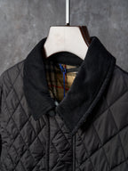 Chaqueta Burberry acolchada Nylon Barn a cuadros con cuello de pana - Estilo B CALIDAD ORIGINAL