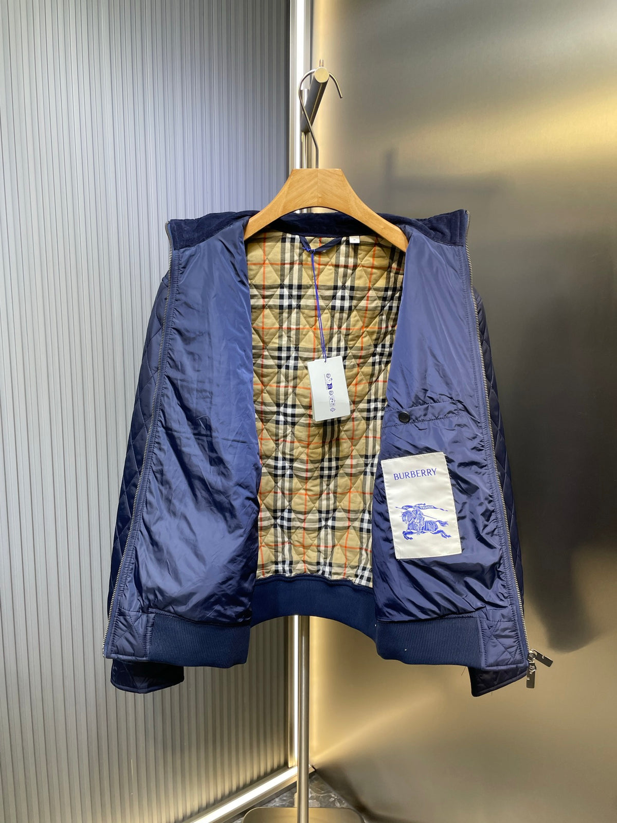 Chaqueta Burberry acolchado Stand Collar Nylon chaqueta CALIDAD ORIGINAL