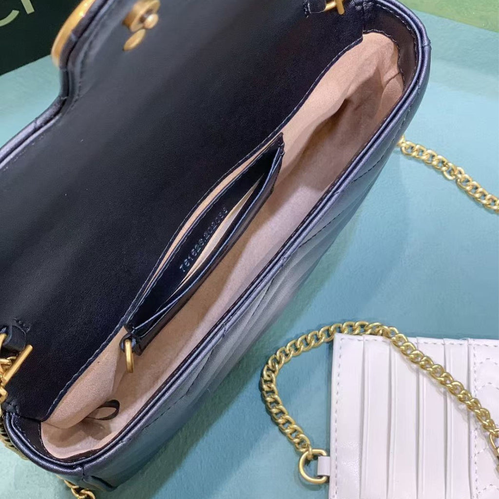 Gucci GG Marmont Mini - Negro - CALIDAD VIIP