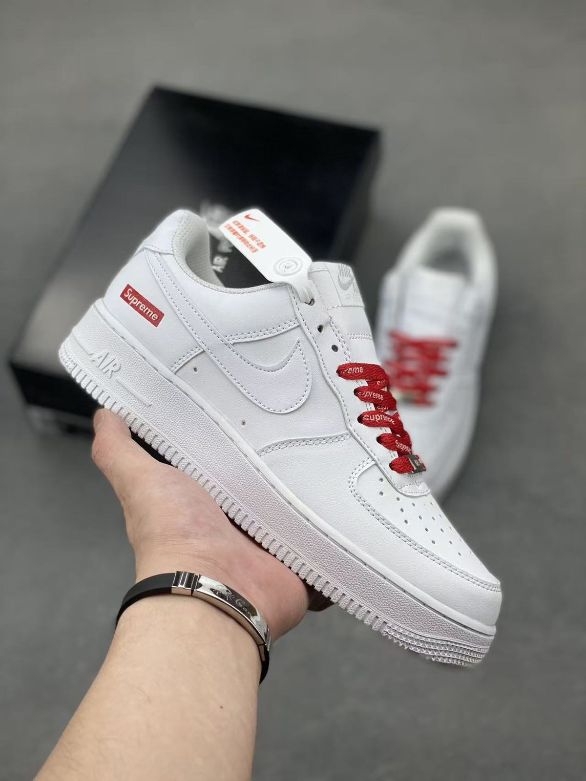 Air Force One - Blanco Supreme Rojo