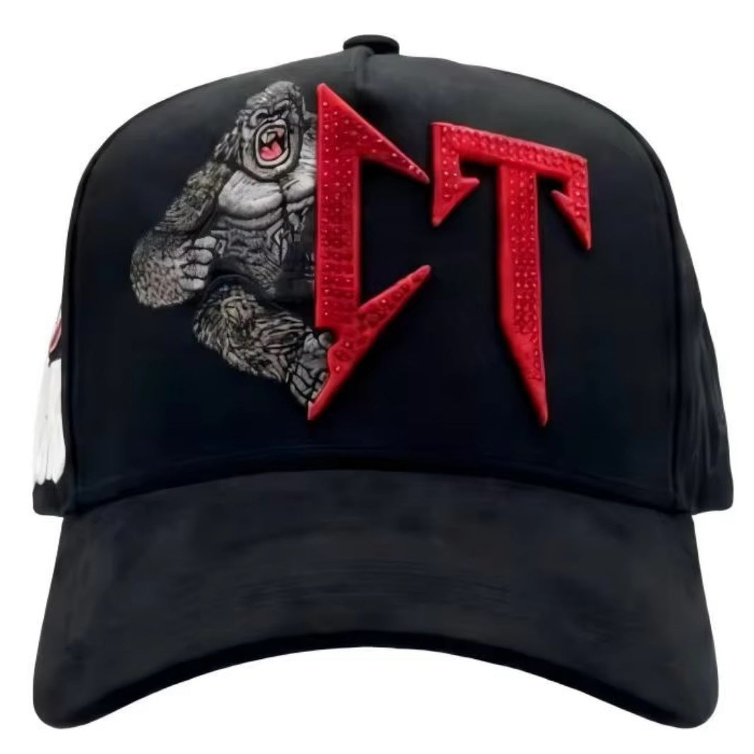 Gorra Gorila con letras CT rojas