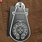 Pantalón Chrome Hearts cuero cruz con estampado de cargo jeans - Estilo B CALIDAD ORIGINAL