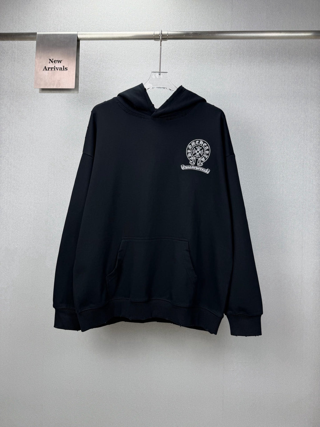 Sudadera Chrome Hearts 2026 nuevo bordado herradura logo Washed y desgastado para pareja sudadera con capucha - Estilo B CALIDAD ORIGINAL