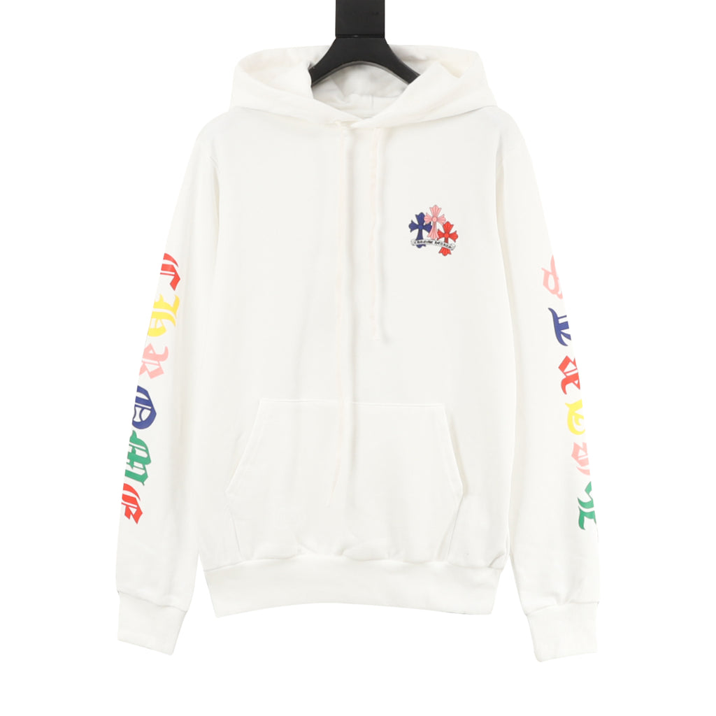 Sudadera Chrome Hearts 25FW colorido sánscrito con capucha - Estilo B CALIDAD ORIGINAL