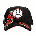 Gorra Rosas rojas con carita triste $B