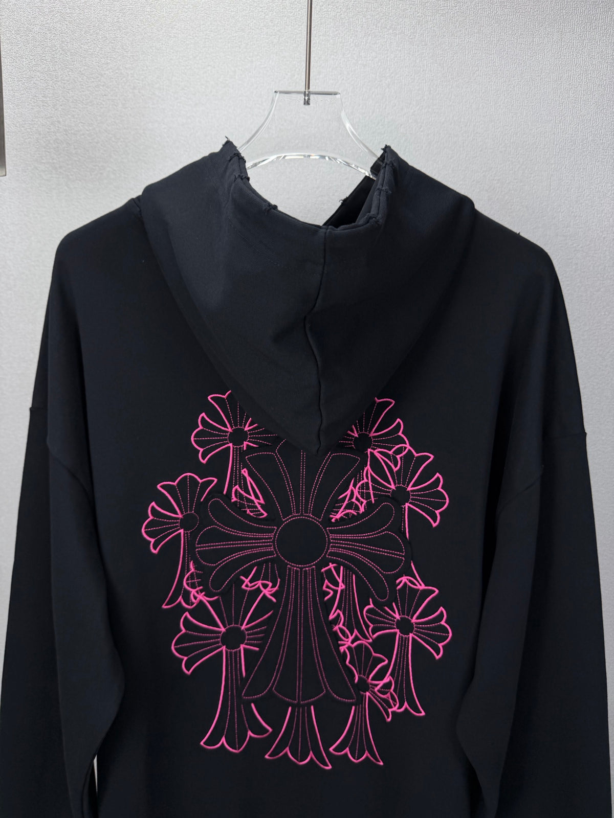 Sudadera Chrome Hearts 2026 nuevo bordado cruz logo Washed y desgastado para pareja con capucha - Estilo B CALIDAD ORIGINAL