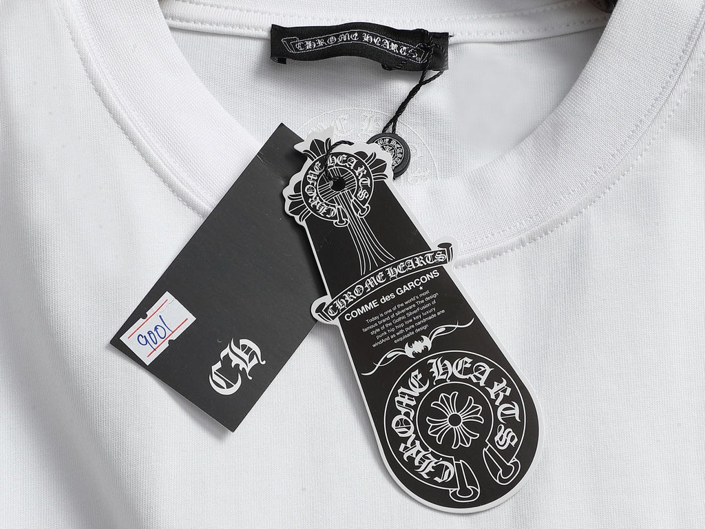 Prenda Chrome Hearts cruz y herradura estampado de logo cuello redondo manga larga - Estilo C CALIDAD ORIGINAL