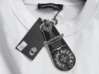 Prenda Chrome Hearts cruz y herradura estampado de logo cuello redondo manga larga - Estilo C CALIDAD ORIGINAL