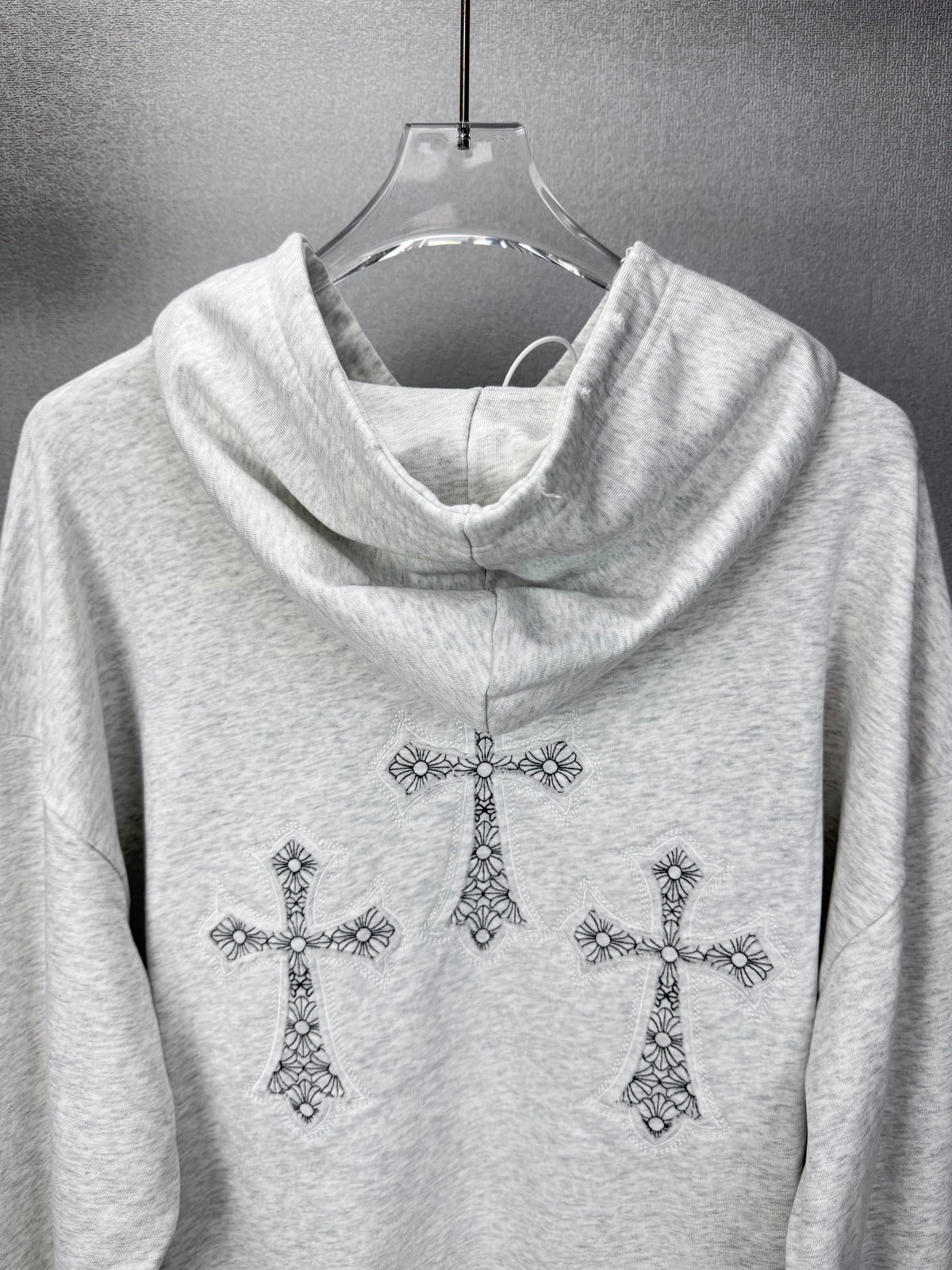 Sudadera Chrome Hearts 2026 nuevo bordado cruz logo Washed y desgastado para pareja con capucha - Estilo C CALIDAD ORIGINAL