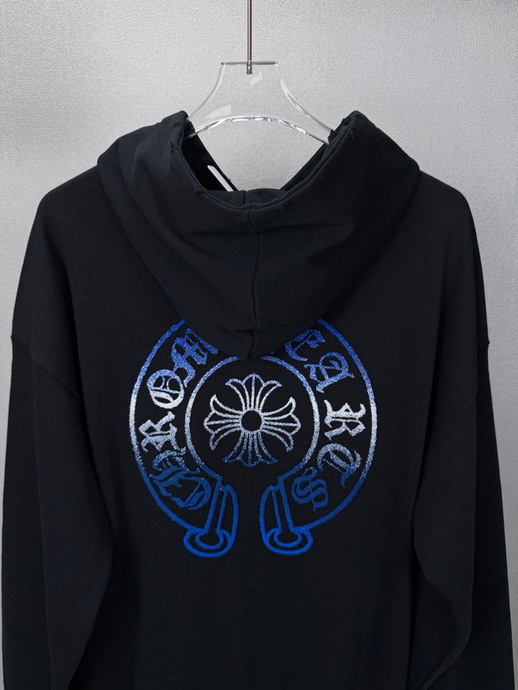 Sudadera Chrome Hearts 2026 nuevo degradé Toothbrush bordado herradura logo Washed y desgastado para pareja con capucha - Estilo B CALIDAD ORIGINAL