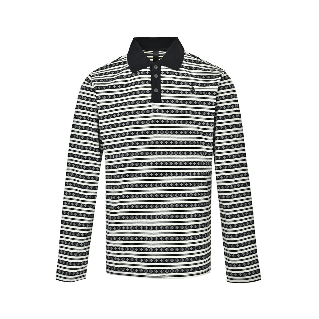 Polo Chrome Hearts Rayas Manga Larga - Estilo B CALIDAD ORIGINAL