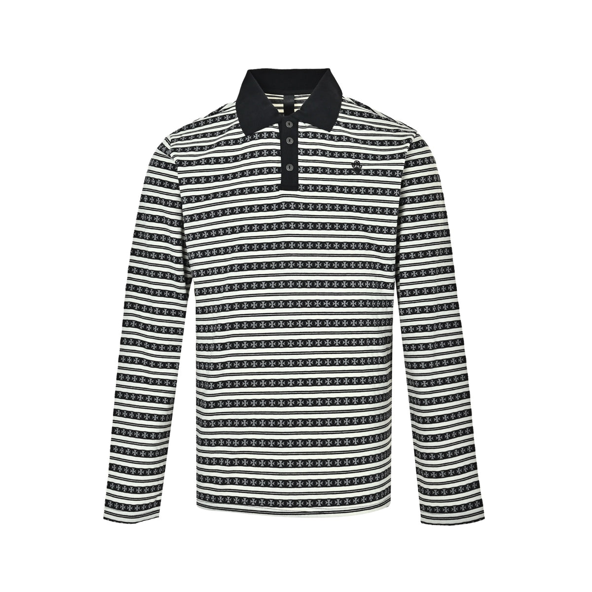 Polo Chrome Hearts Rayas Manga Larga - Estilo B CALIDAD ORIGINAL