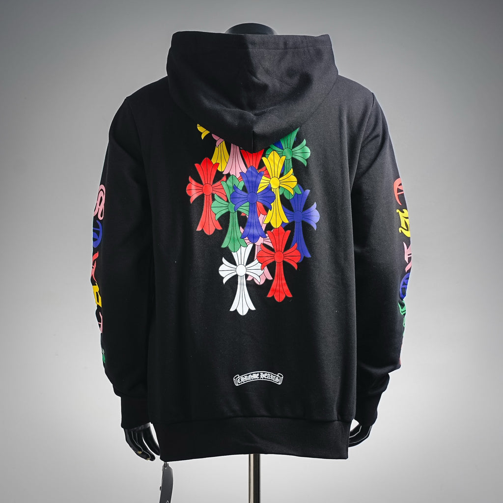 Sudadera Chrome Hearts Capucha Sánscrito Colorido - Estilo A CALIDAD ORIGINAL