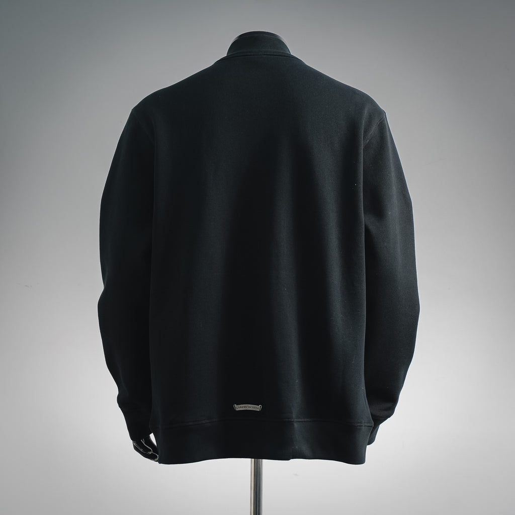 Sudadera Chrome Hearts cruz media cremallera patchwork cuello alto CALIDAD ORIGINAL