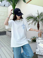 Polera Chrome Hearts 2026FW manga corta polera con estampado de logo, High-End 26s Double Yarn 300g Fabric CALIDAD ORIGINAL