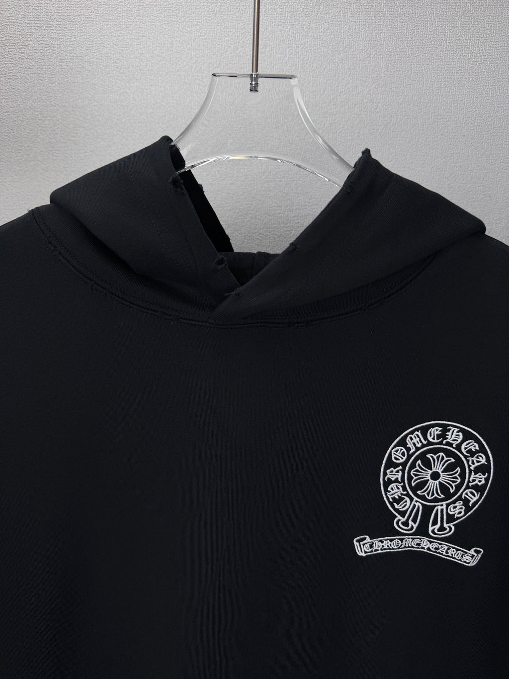 Sudadera Chrome Hearts 2026 nuevo bordado herradura logo Washed y desgastado para pareja sudadera con capucha - Estilo B CALIDAD ORIGINAL
