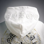 Sudadera Chrome Hearts 26SS perla cruz bordado con capucha - Estilo B CALIDAD ORIGINAL