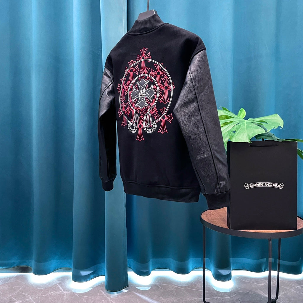 Chaqueta Chrome Hearts CH️ estilo béisbol chaqueta - Estilo B CALIDAD ORIGINAL