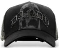 Gorra Texto gótico con calavera integrada