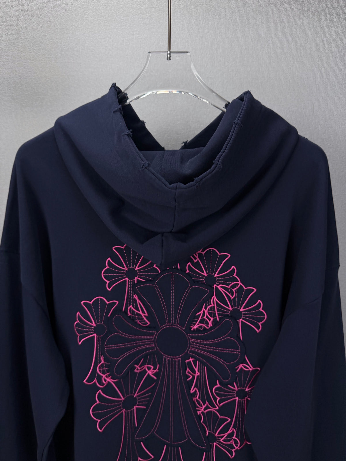 Sudadera Chrome Hearts 2026 nuevo bordado cruz logo Washed y desgastado para pareja con capucha CALIDAD ORIGINAL