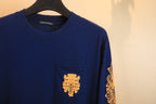 Polera Manga Larga Chrome Hearts espada floral con bolsillo CALIDAD ORIGINAL