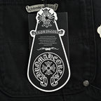 Pantalón Chrome Hearts cuero cruz con estampado de cargo jeans CALIDAD ORIGINAL